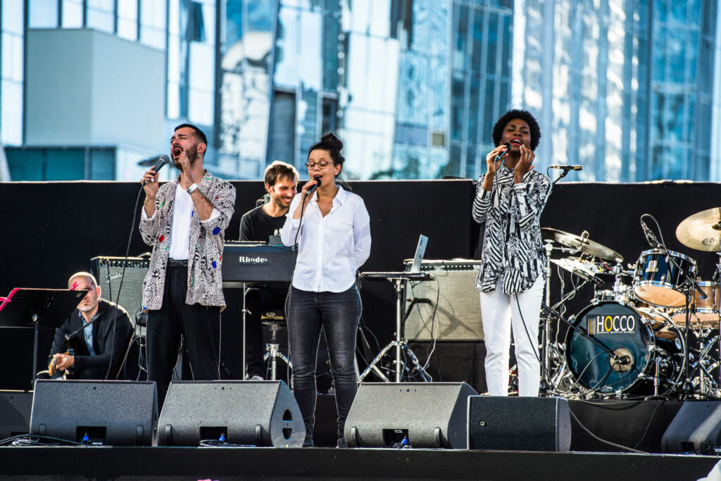 Anne Paceo en 2018 sur la sc&egrave;ne du festival